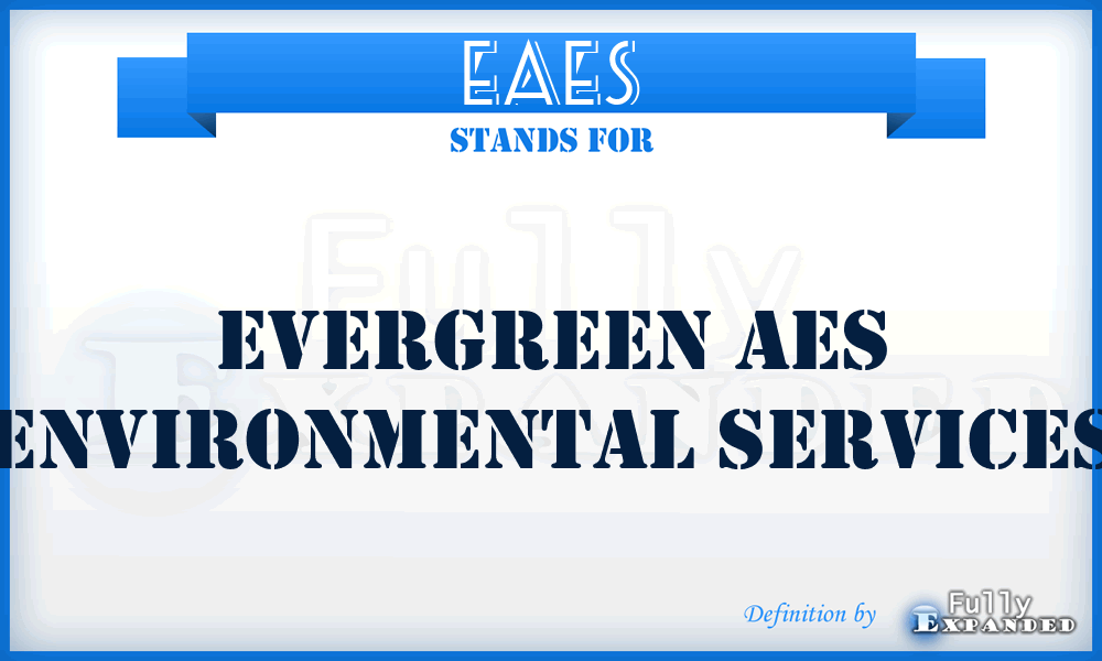 EAES - Evergreen Aes Environmental Services