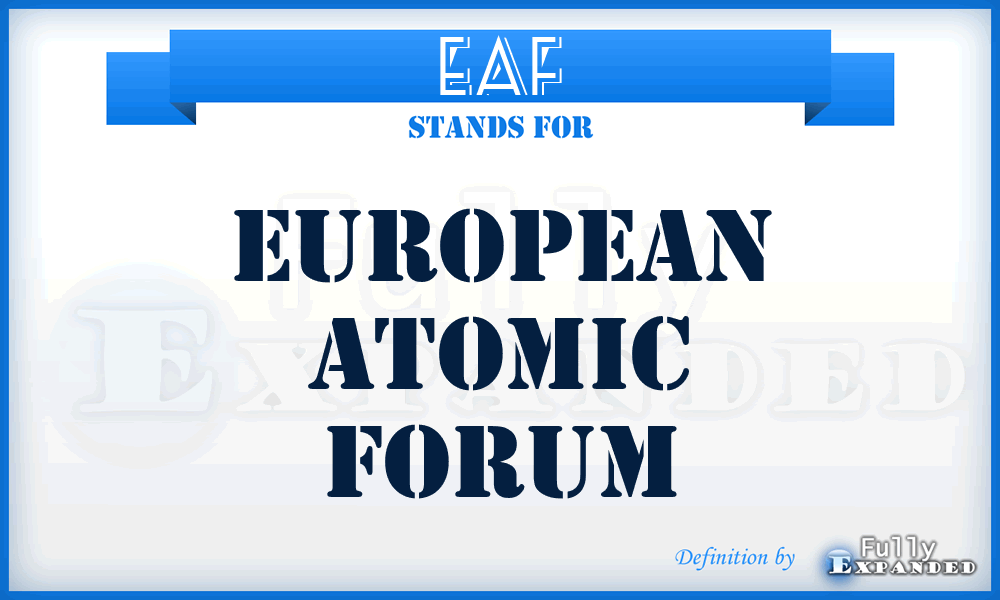 EAF - European Atomic Forum