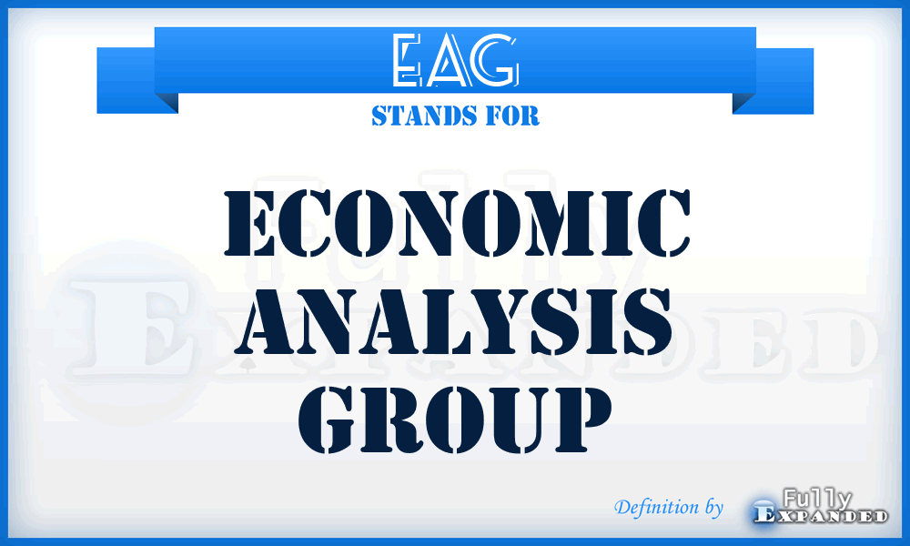 EAG - Economic Analysis Group