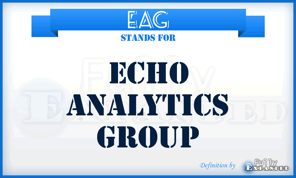 EAG - Echo Analytics Group