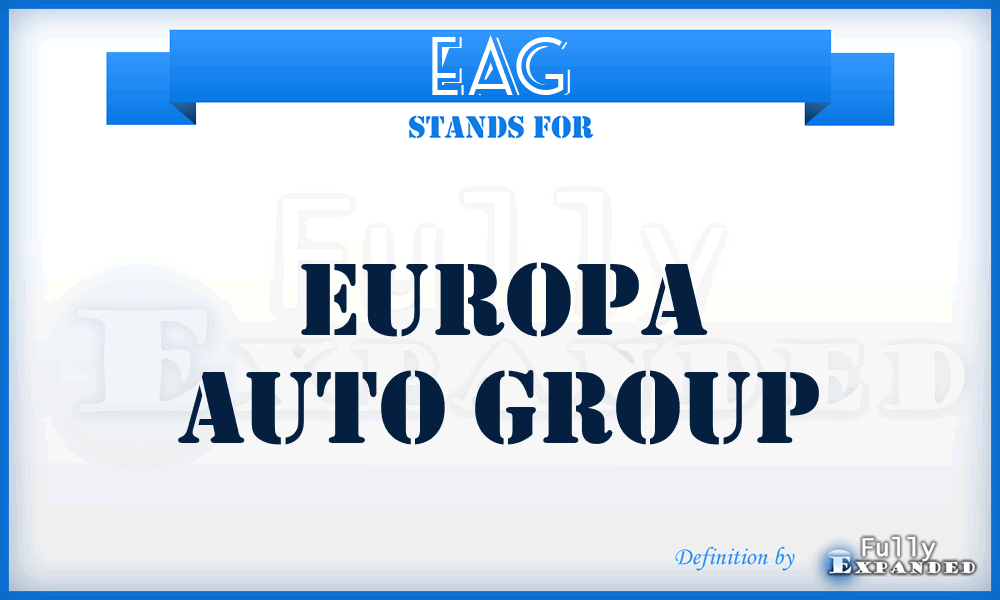 EAG - Europa Auto Group