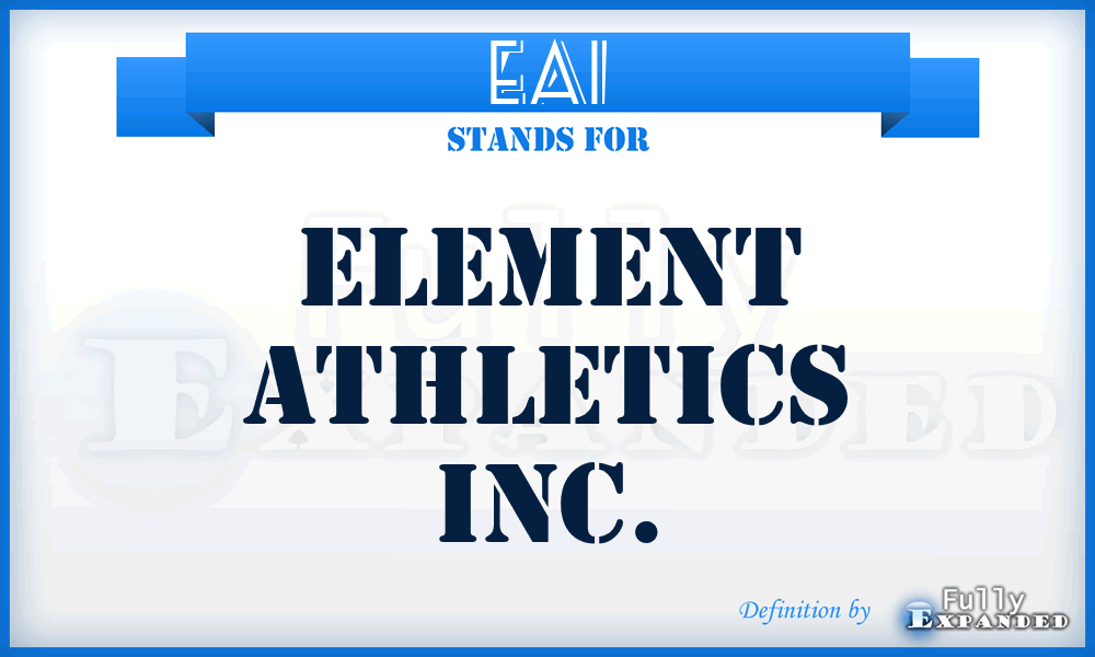 EAI - Element Athletics Inc.