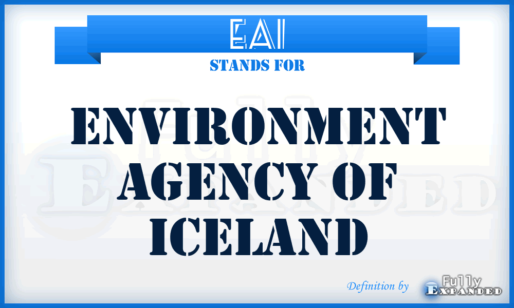 EAI - Environment Agency of Iceland