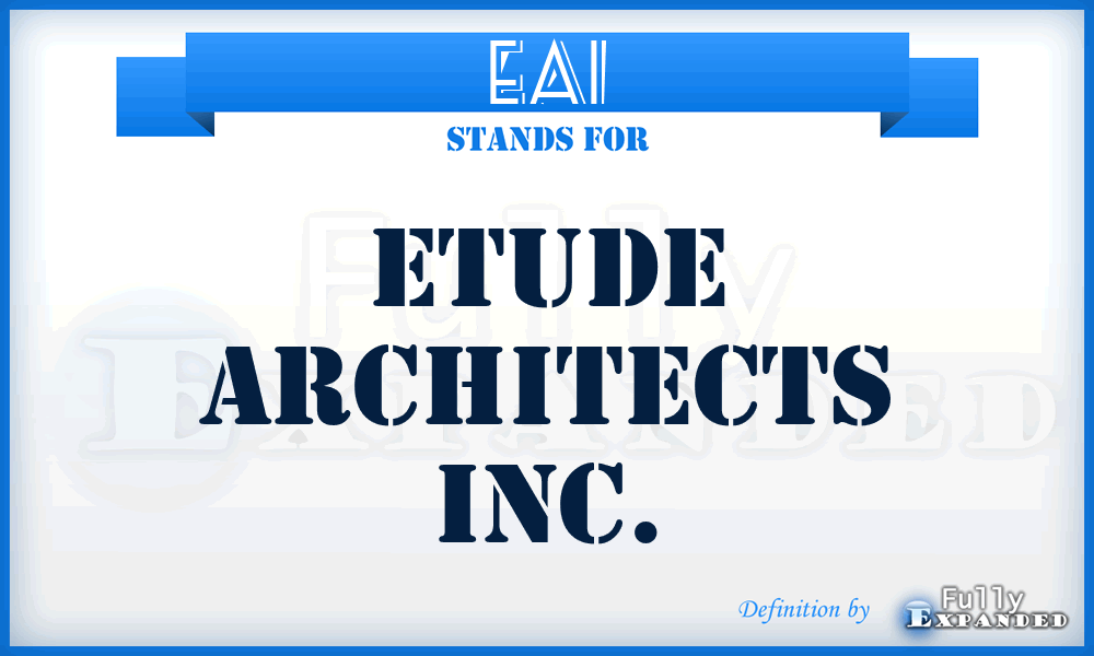 EAI - Etude Architects Inc.