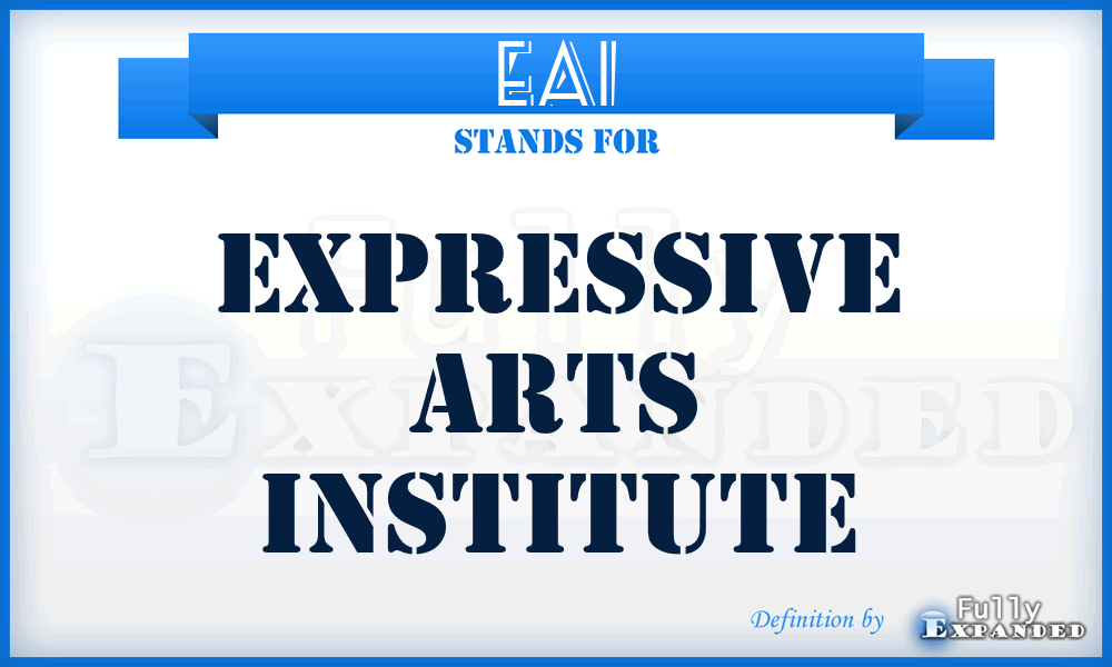 EAI - Expressive Arts Institute