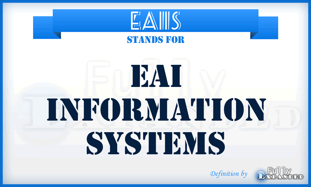 EAIIS - EAI Information Systems