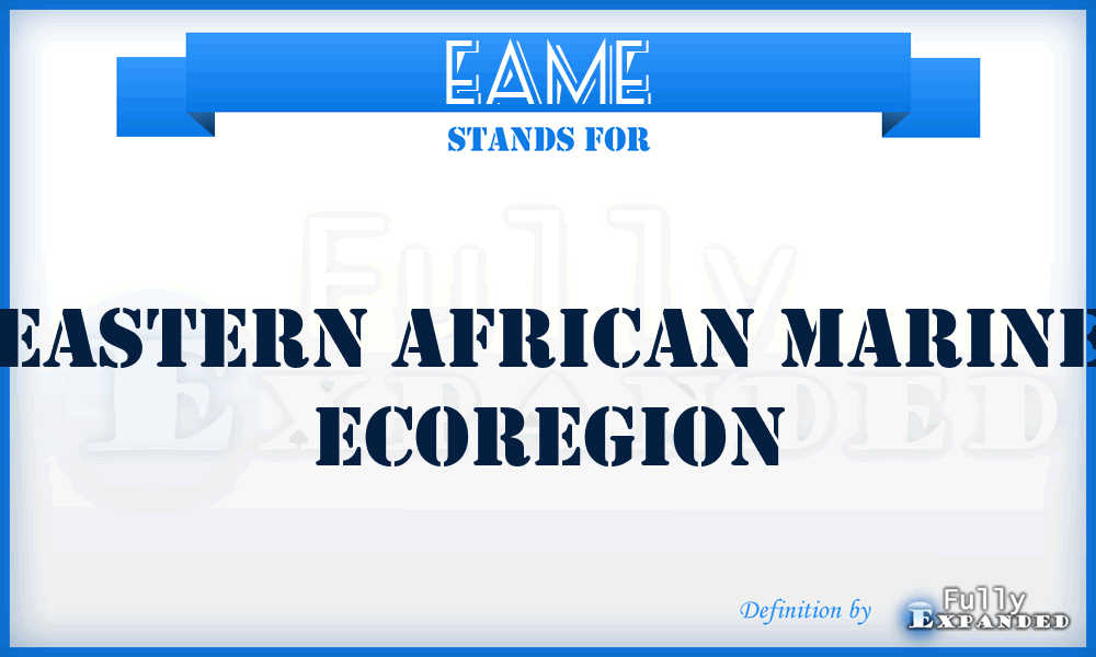 EAME - Eastern African Marine Ecoregion
