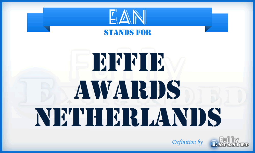 EAN - Effie Awards Netherlands