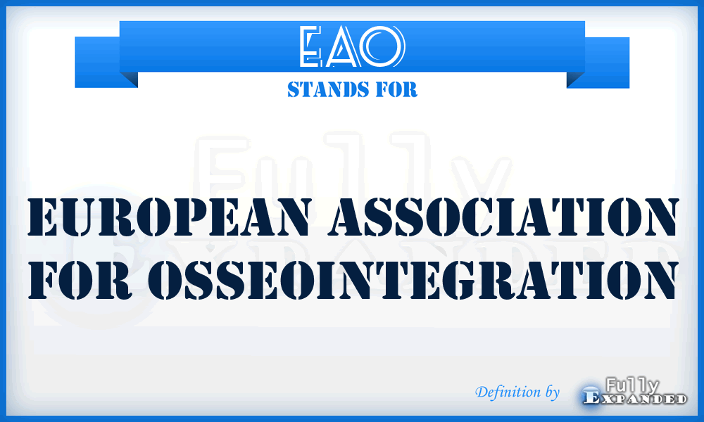 EAO - European Association for Osseointegration