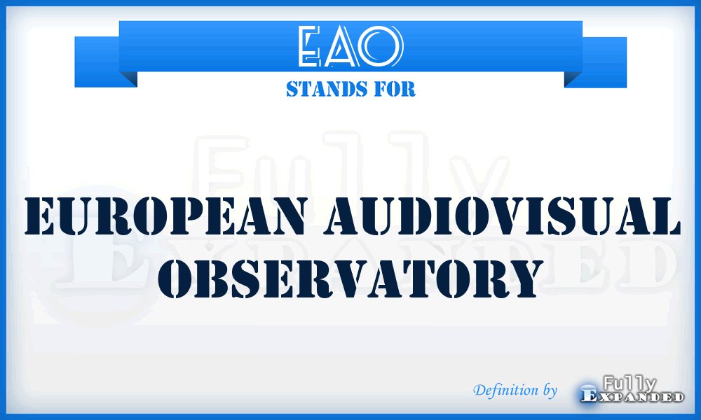 EAO - European Audiovisual Observatory