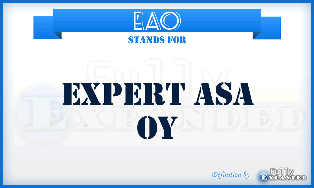 EAO - Expert Asa Oy