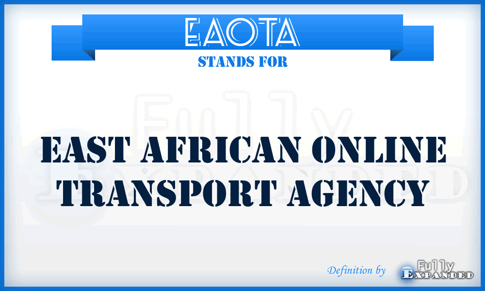 EAOTA - East African Online Transport Agency