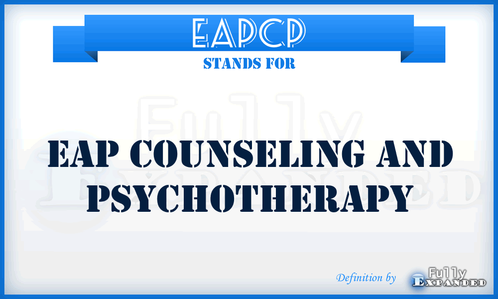 EAPCP - EAP Counseling and Psychotherapy