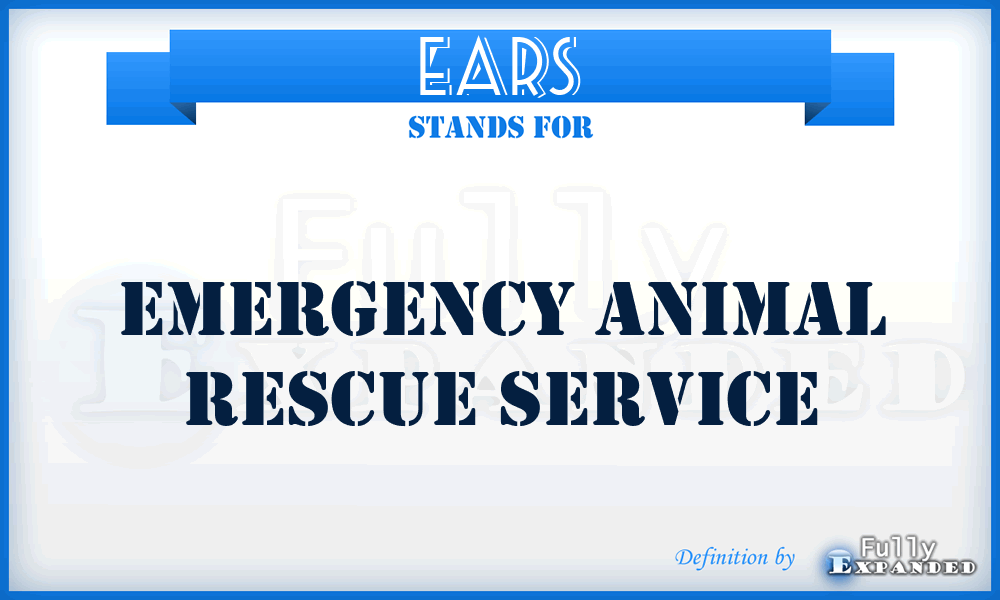 EARS - Emergency Animal Rescue Service