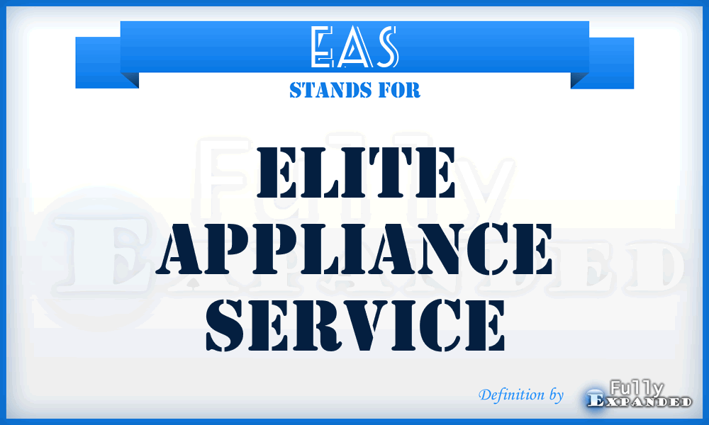 EAS - Elite Appliance Service