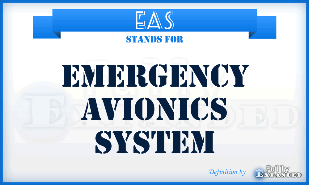 EAS - Emergency Avionics System