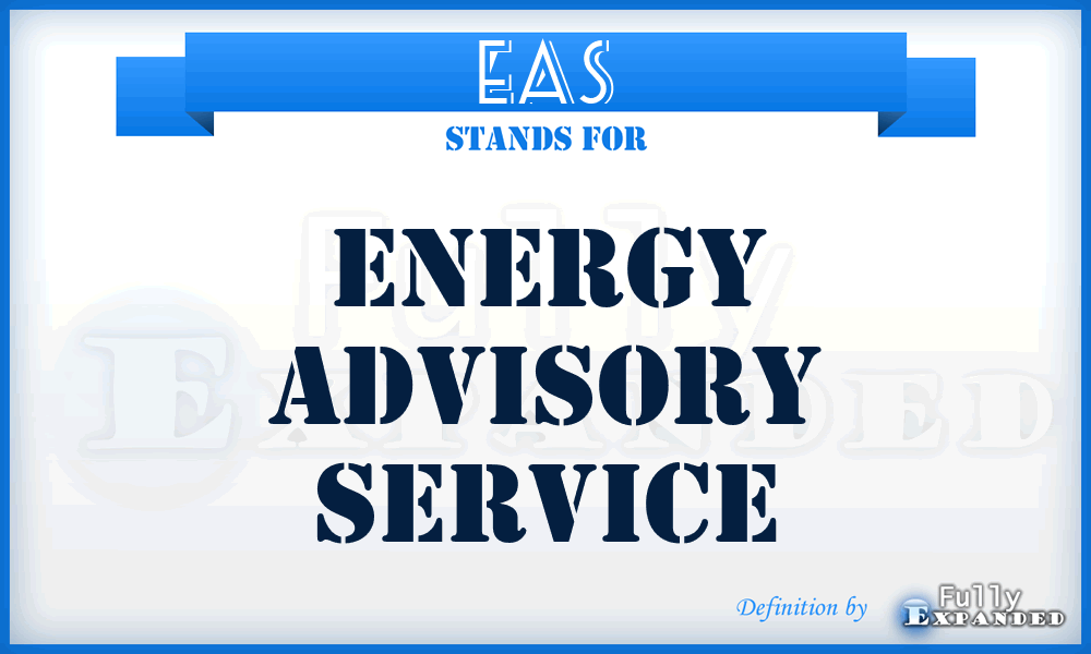 EAS - Energy Advisory Service