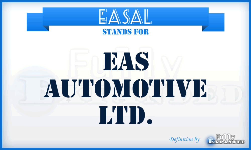 EASAL - EAS Automotive Ltd.