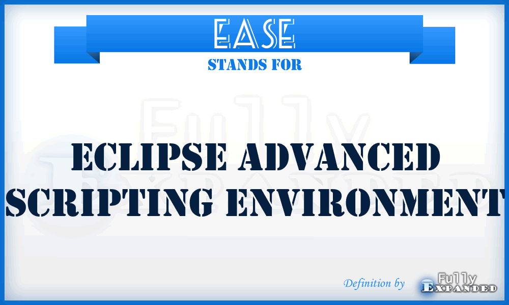 EASE - Eclipse Advanced Scripting Environment