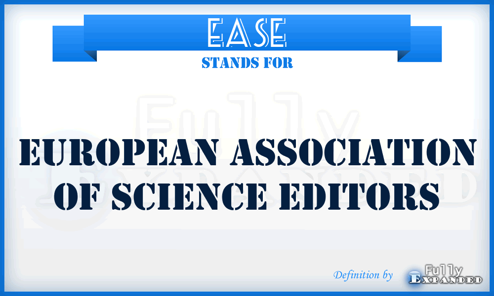 EASE - European Association of Science Editors