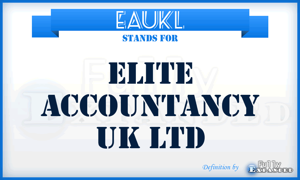 EAUKL - Elite Accountancy UK Ltd