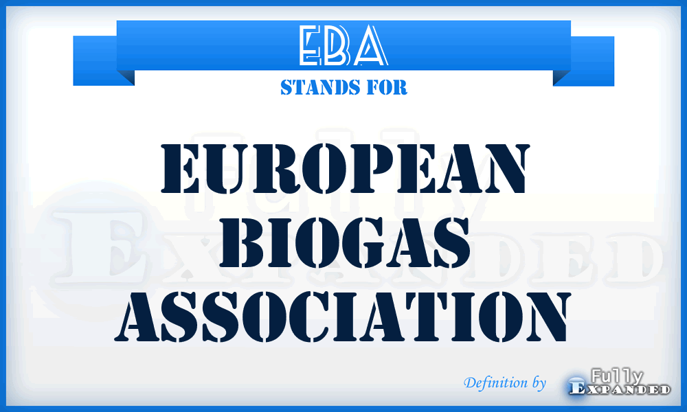 EBA - European Biogas Association