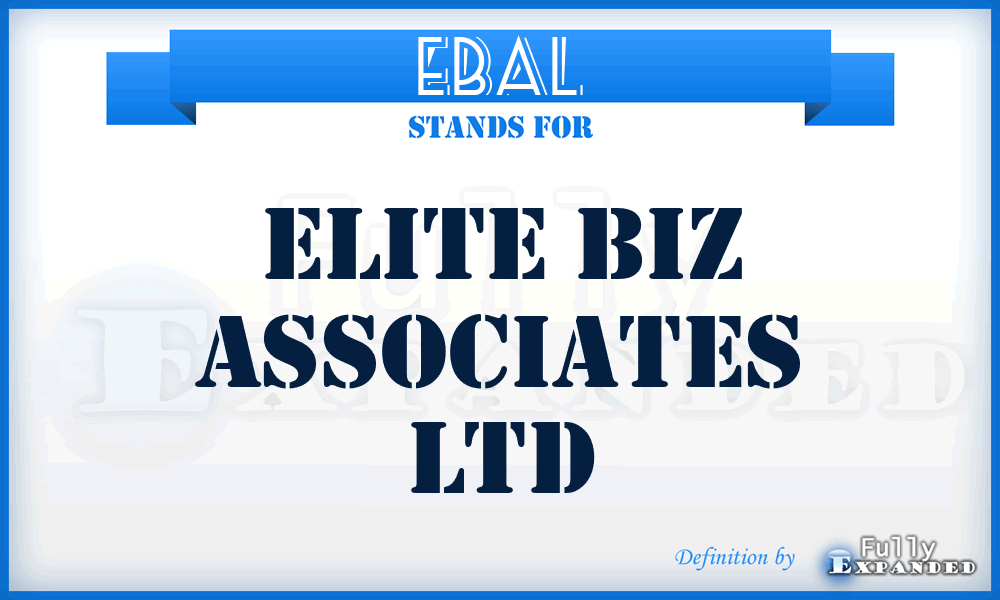 EBAL - Elite Biz Associates Ltd