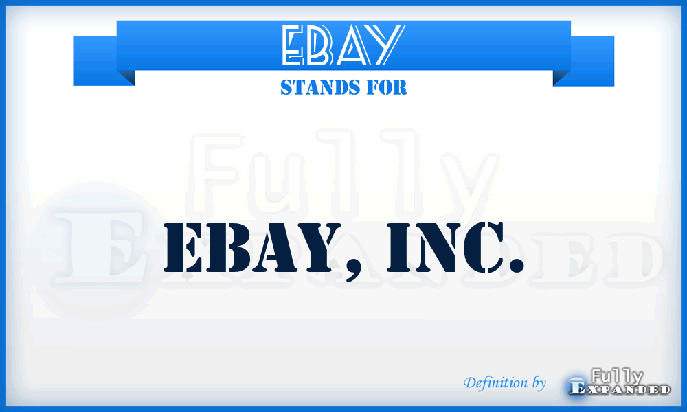 EBAY - eBAY, Inc.