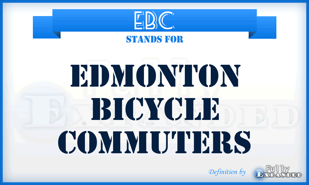 EBC - Edmonton Bicycle Commuters