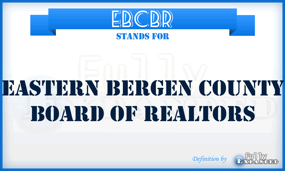 EBCBR - Eastern Bergen County Board of Realtors