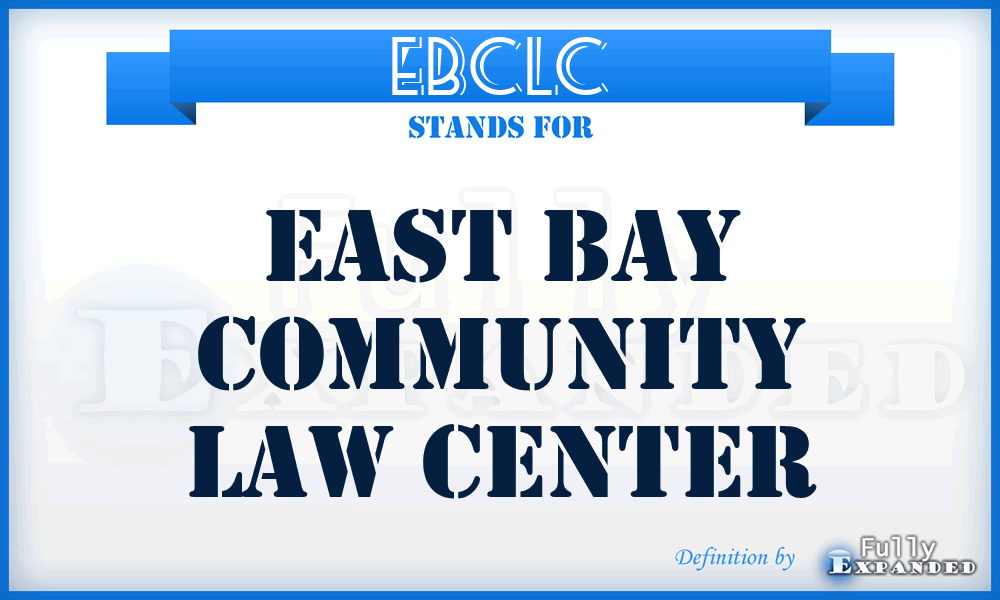 EBCLC - East Bay Community Law Center