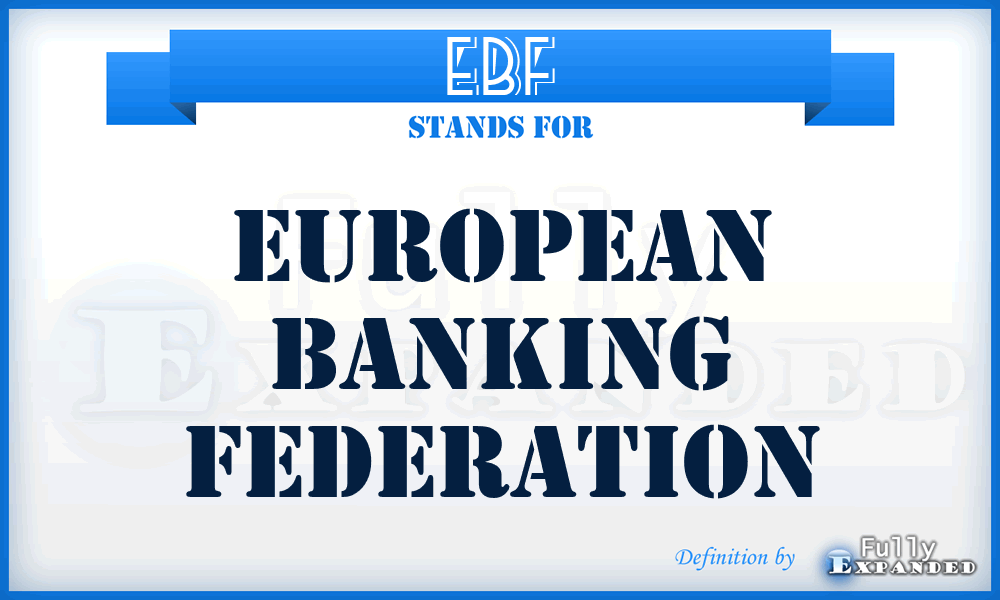 EBF - European Banking Federation