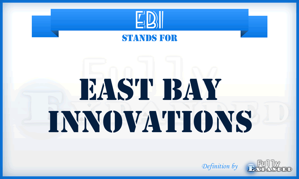 EBI - East Bay Innovations