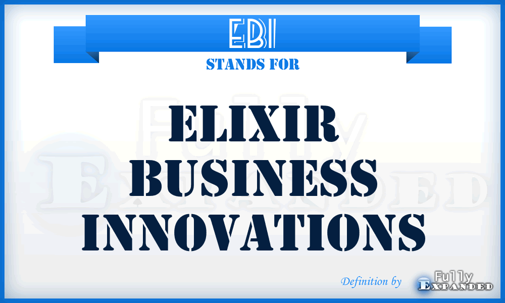 EBI - Elixir Business Innovations