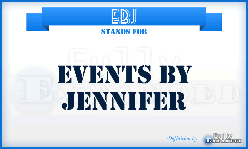 EBJ - Events By Jennifer