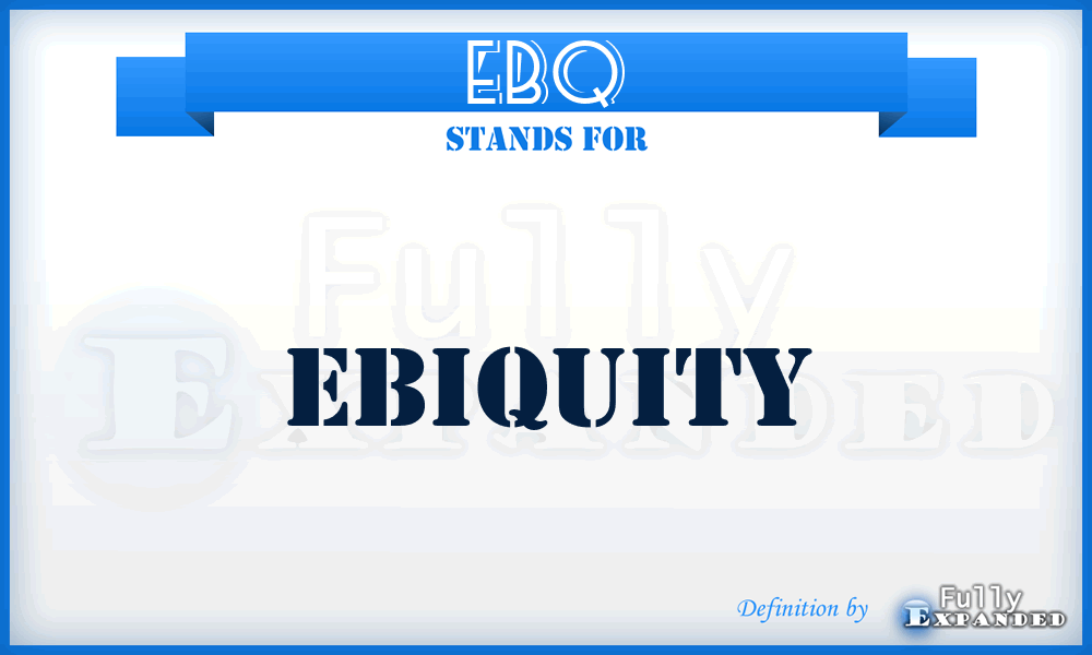 EBQ - Ebiquity