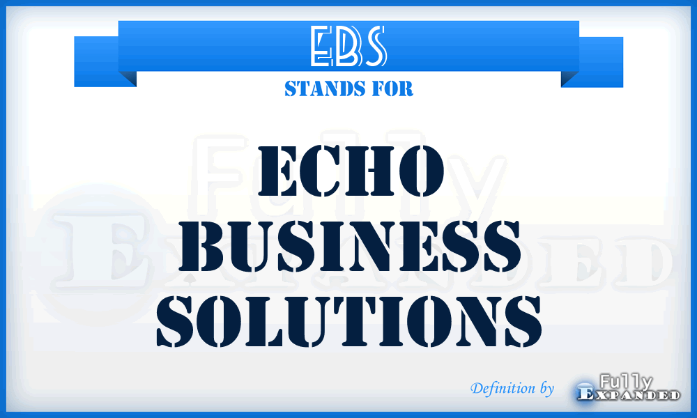 EBS - Echo Business Solutions