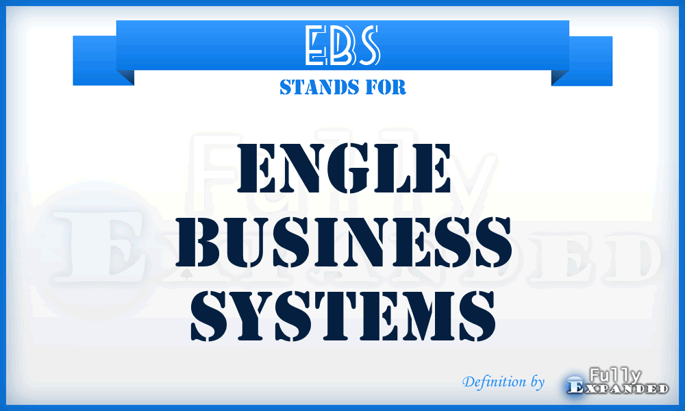 EBS - Engle Business Systems