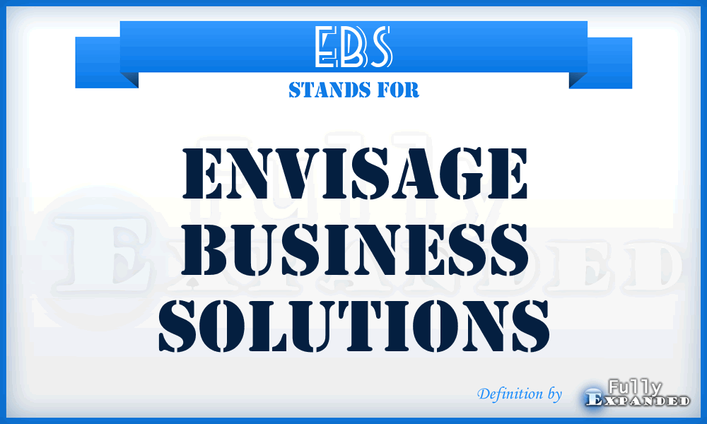 EBS - Envisage Business Solutions
