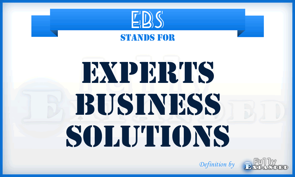 EBS - Experts Business Solutions