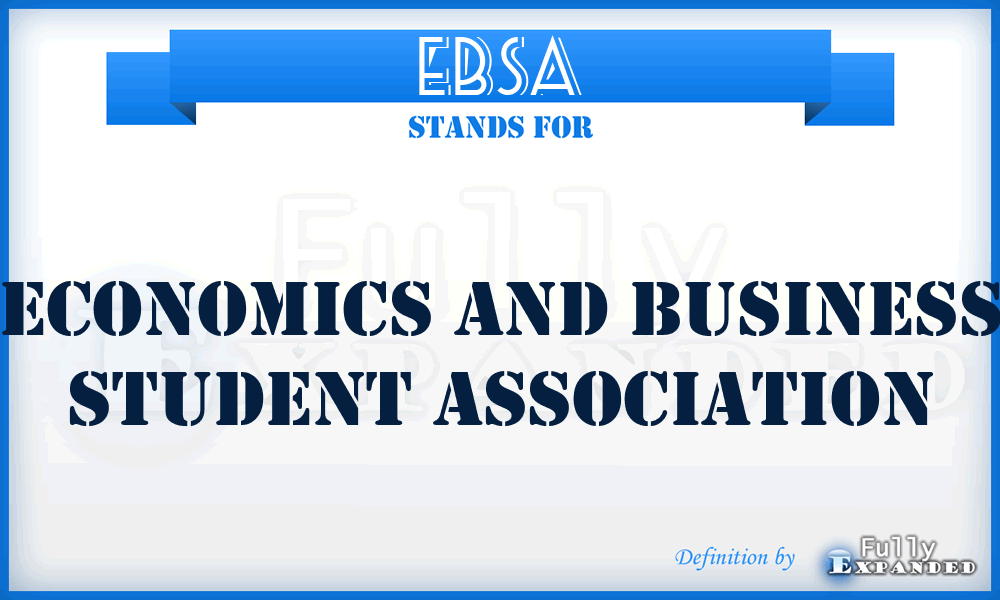EBSA - Economics and Business Student Association