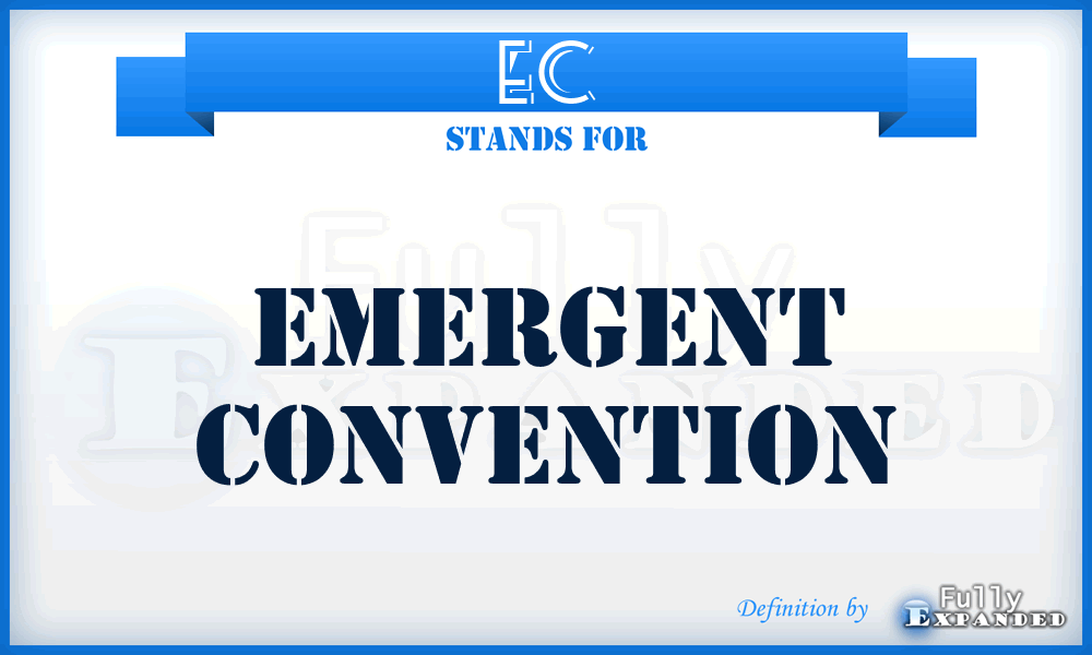 EC - Emergent Convention