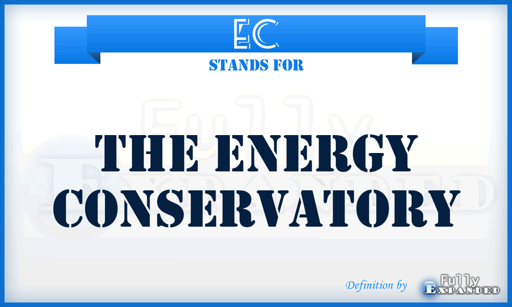 EC - The Energy Conservatory