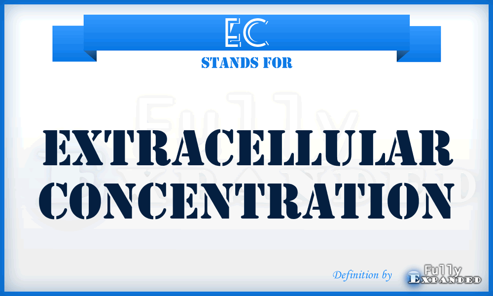 EC - extracellular concentration