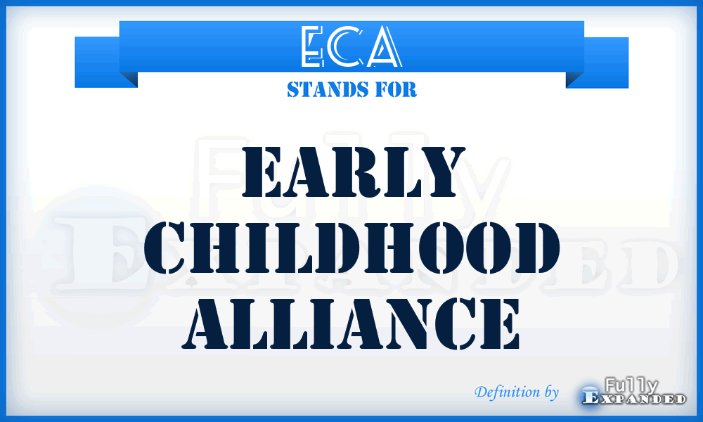 ECA - Early Childhood Alliance