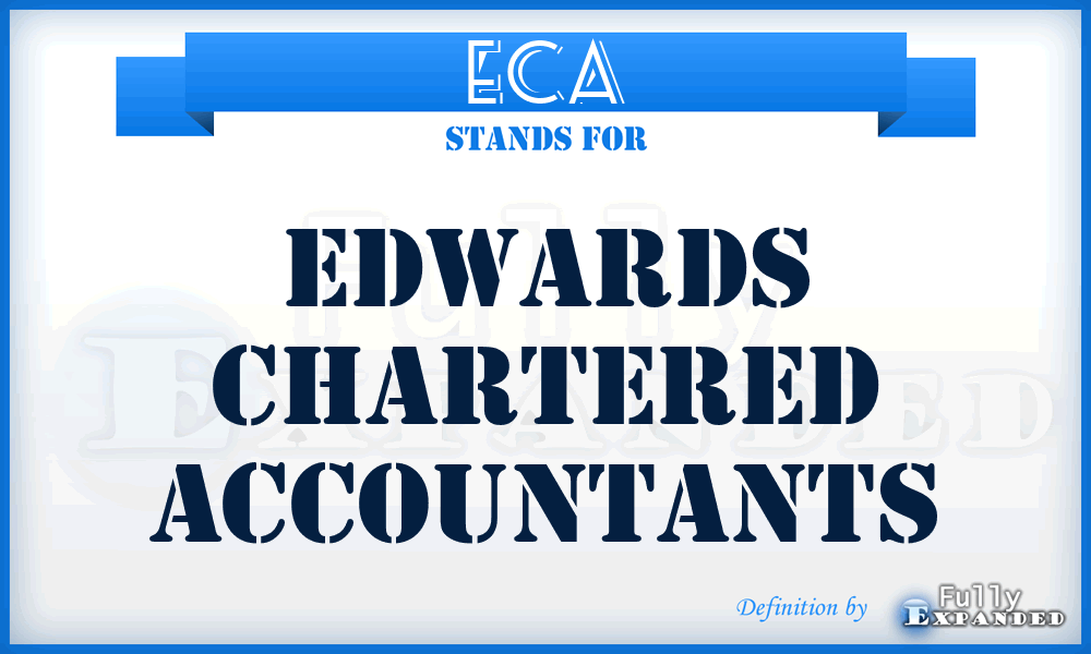 ECA - Edwards Chartered Accountants