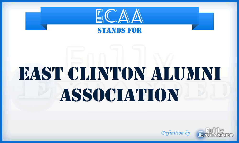 ECAA - East Clinton Alumni Association