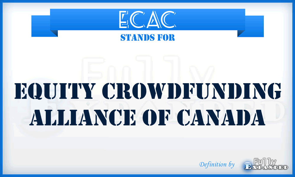 ECAC - Equity Crowdfunding Alliance of Canada