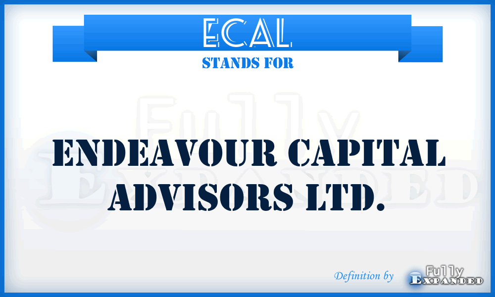 ECAL - Endeavour Capital Advisors Ltd.