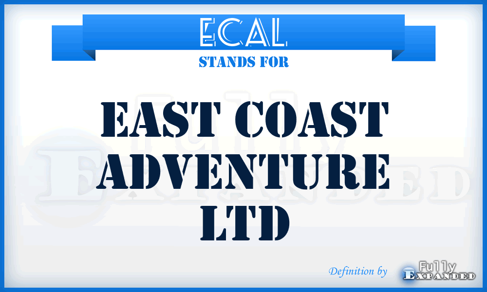 ECAL - East Coast Adventure Ltd